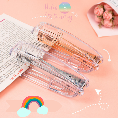 [HOTIS] Bấm kim trong suốt 4 màu hottrend sang trọng dùng decor bàn học, bàn làm việc