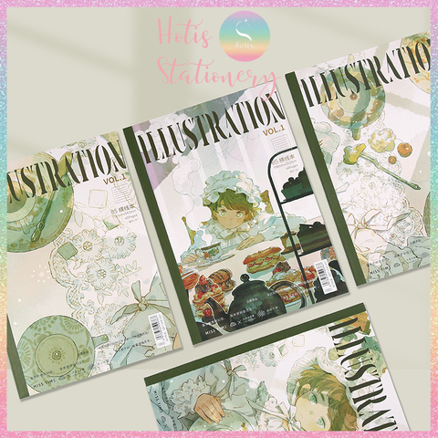 [HOTIS] Sổ tay Notebook Miss Time Illustration dạng tạp chí - B5 80/ 120 trang