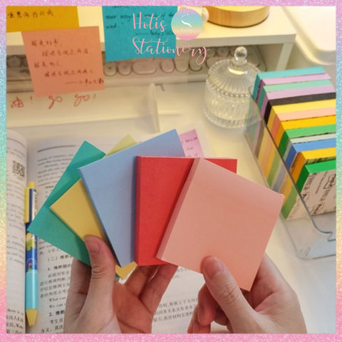 [HOTIS] Tệp 90 tờ giấy note, giấy ghi chú Post-it 3M có keo dính, nhiều màu - 7.6x7.6cm