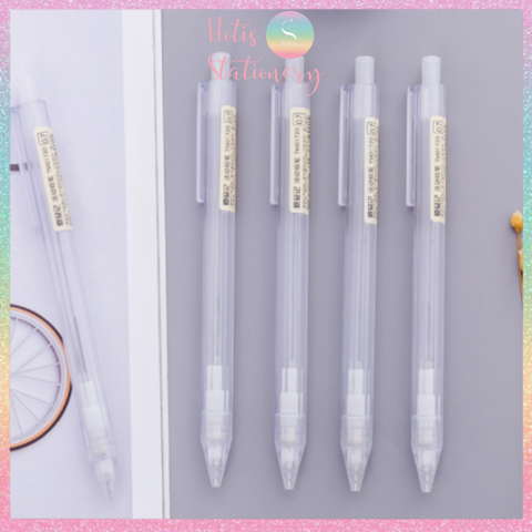 [HOTIS] Bút chì bấm kim vỏ nhựa trong suốt - Ngòi 0.5mm/ 0.7mm