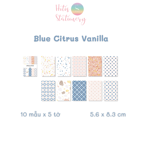 [MIX MẪU] Giấy nền vintage họa tiết cổ điển Sweetness (5.6x8.3cm) - 50 tờ