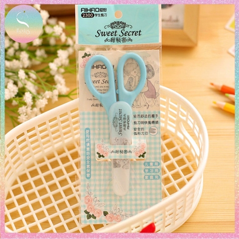 [HOTIS] Kéo cắt giấy mini siêu cute màu pastel - 13.8cm