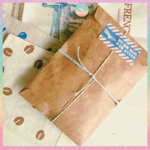 [HOTIS] Phong bì, bìa thư giấy kraft cổ điển vintage 16x11cm EN001