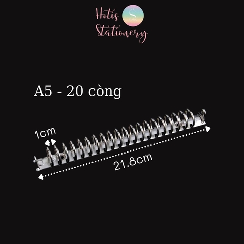 Còng rời bằng kim loại làm sổ A6/ A5/ B5/ A4 Hotis Stationery