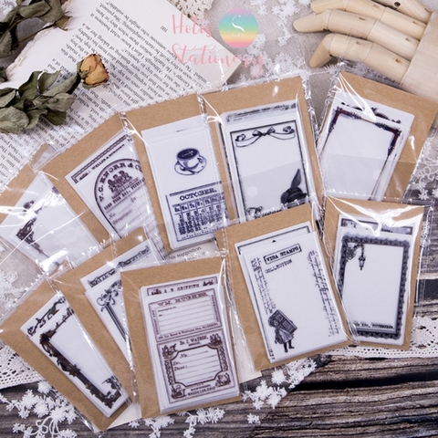 [MIX MẪU] Giấy nền vintage họa tiết khung hoa văn retro - 45 tờ