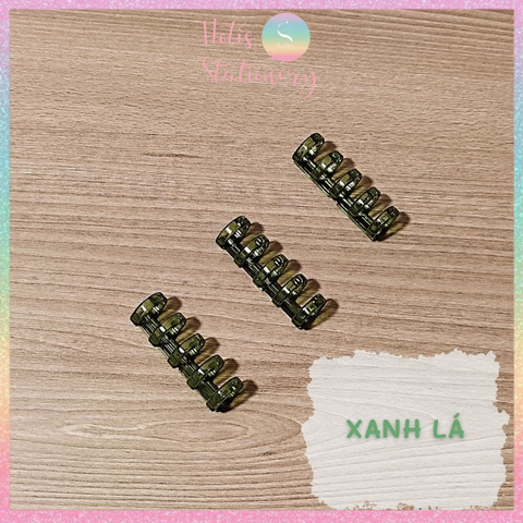 [HOTIS] Thanh còng mini 5 còng - Binder A7/ A6/ A5/ B5/ A4