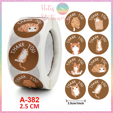 [HOTIS] Sticker Thank You Bigsize, Nhãn dán cám ơn Cỡ lớn 3.8cm/ 5cm - 500 miếng