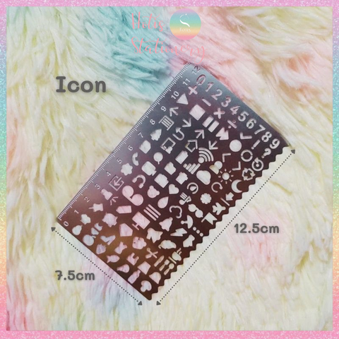 [HOTIS] Thước kim loại rỗng vẽ tranh họa tiết nghệ thuật siêu tiện lợi