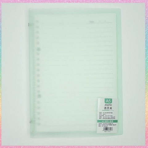 [HOTIS] Sổ A5, binder, sketchbook bìa trong mờ nhiều màu, có thể cuộn lại và thắc nơ làm quà tặng