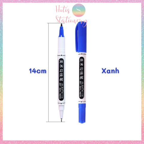 [HOTIS] Bút lông dầu 2 đầu HAOCAI Art Outliners không lem, chống nước
