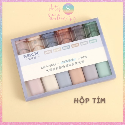 [HOTIS] Bộ 6 bút highlight màu Morandi, bút dạ quang, bút nhớ cao cấp và tinh tế