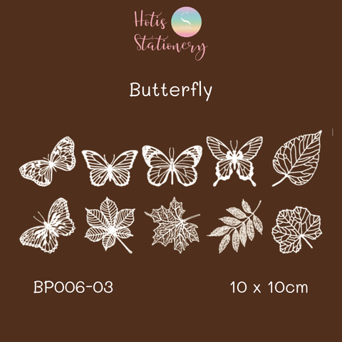 [MIX MẪU] Set giấy ren rỗng vintage trang trí sổ - 10 hình