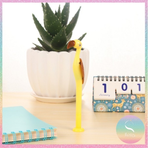 [HOTIS] Bút gel hồng hạc nhiều màu sắc - Ngòi 0.5mm mực đen