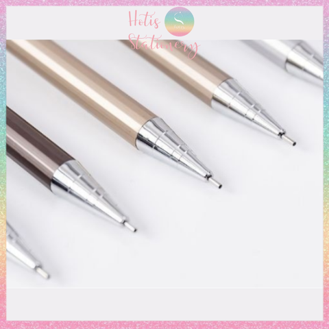 [HOTIS] Bút chì bấm kim loại ngòi 0.5mm/ 0.7mm dùng vẽ phát thảo, ghi chú