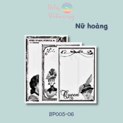 [MIX MẪU] Giấy nền vintage họa tiết khung hoa văn retro - 45 tờ
