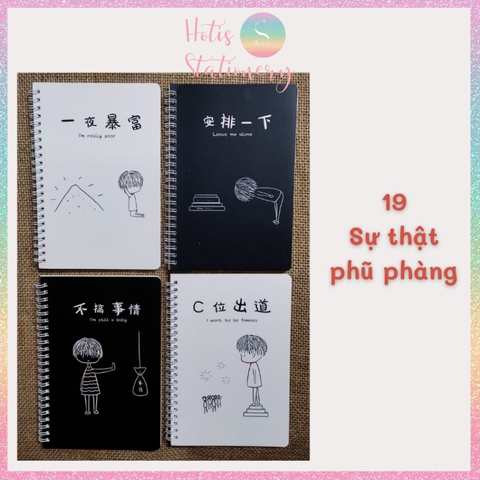 Sổ lò xo A5 kẻ ngang DUMEI sổ tay dễ thương 60 tờ/ 120 trang