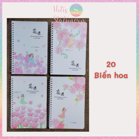 Sổ lò xo A5 kẻ ngang DUMEI sổ tay dễ thương 60 tờ/ 120 trang