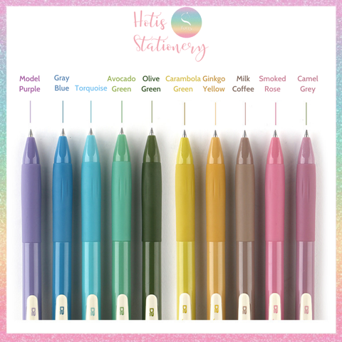 [HOTIS] 25 màu - Bút gel bấm màu vintage ngòi 0.5mm DS-099 Light Retro Gel Pen - 1 cây
