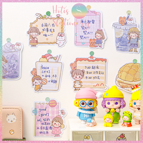 [HOTIS] Set 100 tờ giấy ghi chú MUYU hoạt hình dễ thương, không keo dính