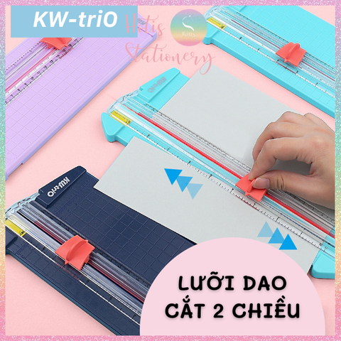 [HOTIS] Bàn cắt giấy A4/A5 KW-triO có thước gấp, dao cắt 2 chiều - Hàng cao cấp - No. 13830 / 13930
