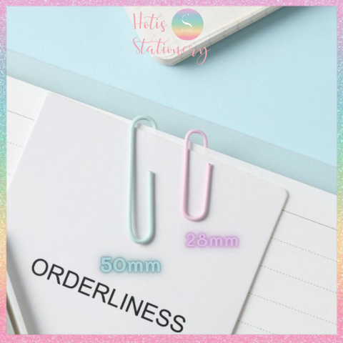 [HOTIS] Kẹp giấy kim loại màu Macaron Paper Clip kẹp bướm giữ tài liệu