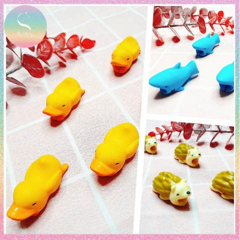 [HOTIS] Nút bảo vệ đầu cáp sạc hình động vật cute