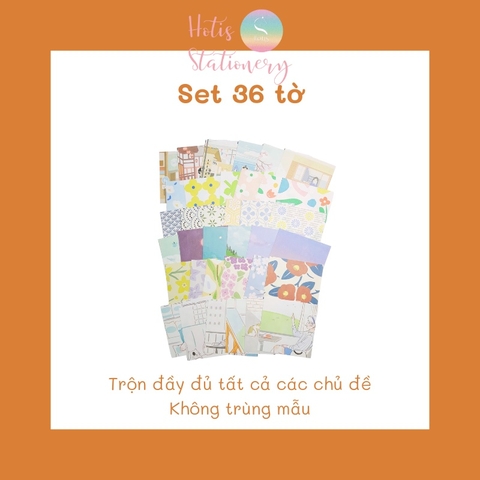 [MIX MẪU] Giấy note, giấy nền, giấy ghi chú Note for Spring Concerto (8x8cm) - 120 tờ