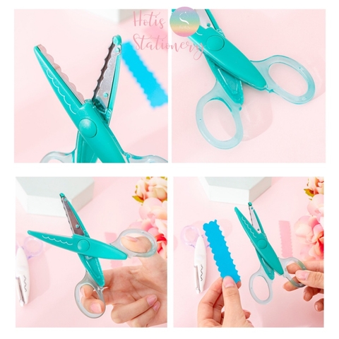 [HOTIS] Kéo răng cưa, kéo lượn sóng cắt giấy thủ công handmade DIY