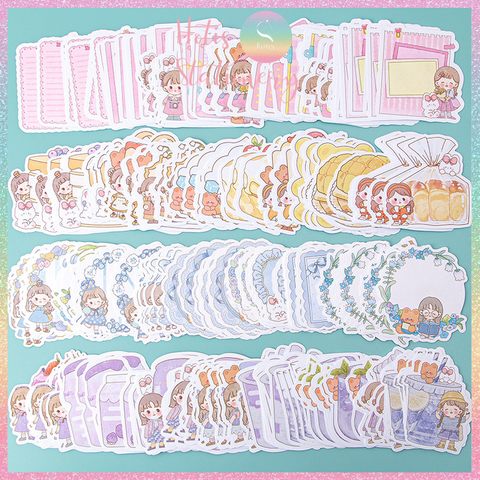 [HOTIS] Set 100 tờ giấy ghi chú MUYU hoạt hình dễ thương, không keo dính