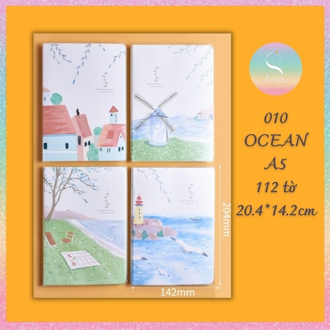 [HOTIS] Sổ tay bìa mềm Yupin A5/ B5 - Kẻ ngang - 64/ 112 tờ