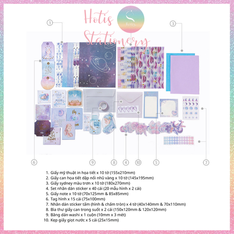 [HOTIS] Set 107 món SIMNO trang trí sổ bullet journal, làm thiệp, quà tặng