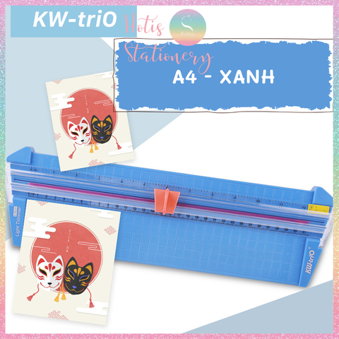 [HOTIS] Bàn cắt giấy A4/A5 KW-triO có thước gấp, dao cắt 2 chiều - Hàng cao cấp - No. 13830 / 13930