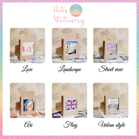 [HOTIS] Postcard PONY BROWN bưu thiếp phong cảnh các quốc gia trên thế giới - Hộp 40 tấm 5.8x7cm