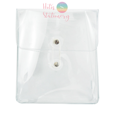 Túi đựng bút, dụng cụ học tập, mỹ phẩm PVC trong suốt siêu cute hotis-stationery