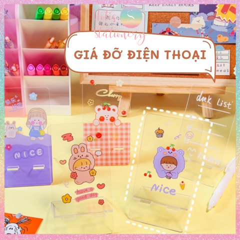 [HOTIS] Giá đỡ điện thoại, máy tính bảng phong cách Hàn Quốc dễ thương