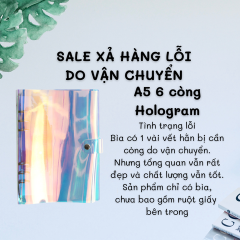 [HOTIS] Binder - Sổ còng dẻo, bìa còng dẻo - Trắng/ Đen - A7/ A6/ A5 - Không kèm giấy