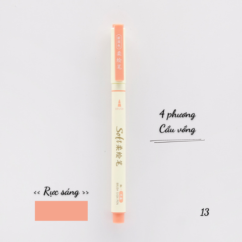 [HOTIS] 24 MÀU - Bút lông đầu mềm Soft Brush DS-827 viết calligraphy, vẽ tranh, tô màu, viết chữ thư pháp - 1 bút