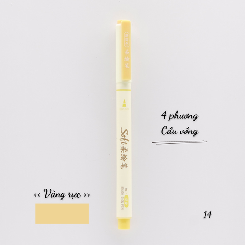 [HOTIS] 24 MÀU - Bút lông đầu mềm Soft Brush DS-827 viết calligraphy, vẽ tranh, tô màu, viết chữ thư pháp - 1 bút