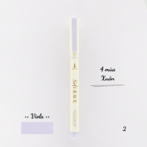[HOTIS] 24 MÀU - Bút lông đầu mềm Soft Brush DS-827 viết calligraphy, vẽ tranh, tô màu, viết chữ thư pháp - 1 bút