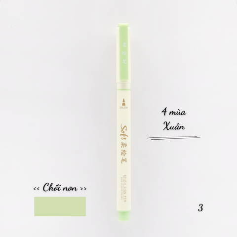 [HOTIS] 24 MÀU - Bút lông đầu mềm Soft Brush DS-827 viết calligraphy, vẽ tranh, tô màu, viết chữ thư pháp - 1 bút