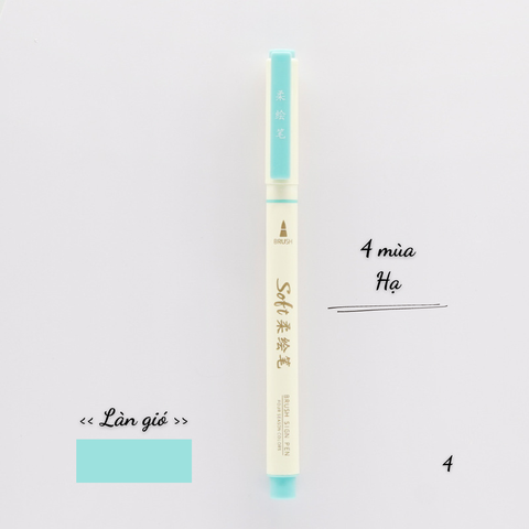 [HOTIS] 24 MÀU - Bút lông đầu mềm Soft Brush DS-827 viết calligraphy, vẽ tranh, tô màu, viết chữ thư pháp - 1 bút
