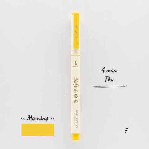 [HOTIS] 24 MÀU - Bút lông đầu mềm Soft Brush DS-827 viết calligraphy, vẽ tranh, tô màu, viết chữ thư pháp - 1 bút