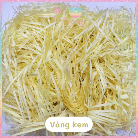 [HOTIS] Giấy rơm 3mm giấy vụn lót hộp quà giấy rơm màu pastel ngọt ngào