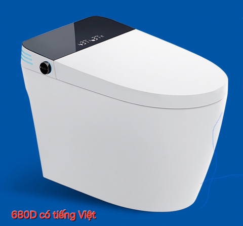 680D Bồn cầu điện thử thông minh, có điểu khiển giọng nói tiếng Việt