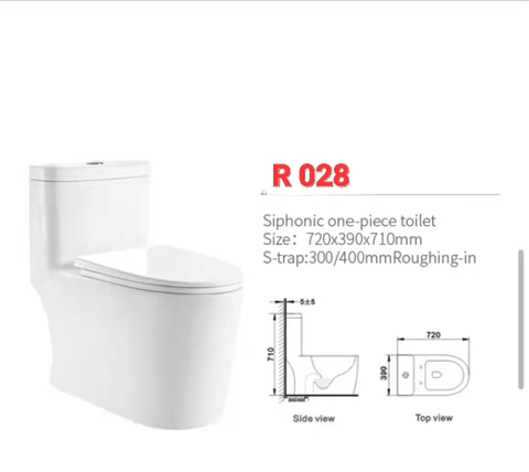 R028 Bồn cầu liền khối giá xưởng