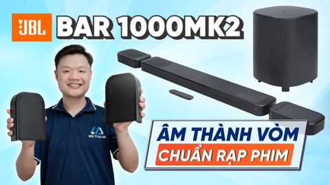 Trải nghiệm loa soundbar JBL Bar 1000MK2 giá gần 30 triệu, công suất khủng 960W có gì?