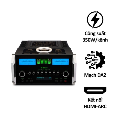 Amply nghe nhạc McIntosh MA12000 chính hãng, công suất 350W/kênh