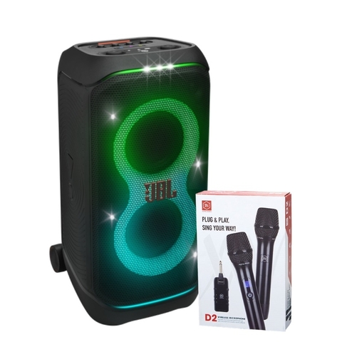 Combo P3: Loa JBL Partybox Stage 320 + mic Alpha Works D2