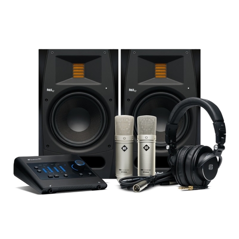 Combo thu âm Presonus Soundcard Quantum ES2 +Loa R65 V2 + Tai nghe HD9 + Micro M9