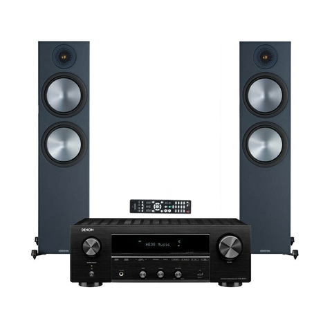 Dàn nghe nhạc Monitor Bronze 500 và Denon DRA-800H